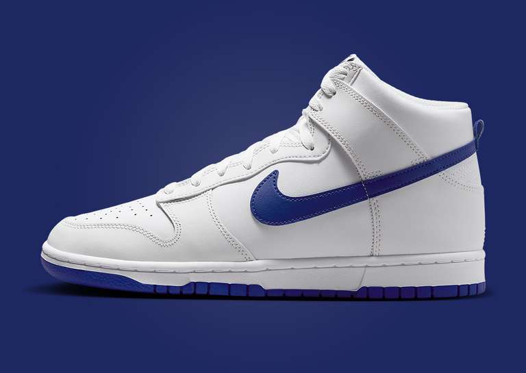 Nike Dunk High White Concord Lateral