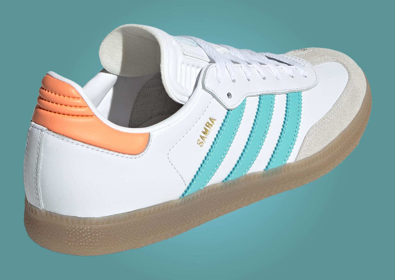 Inter Miami x adidas Samba Heel Angle