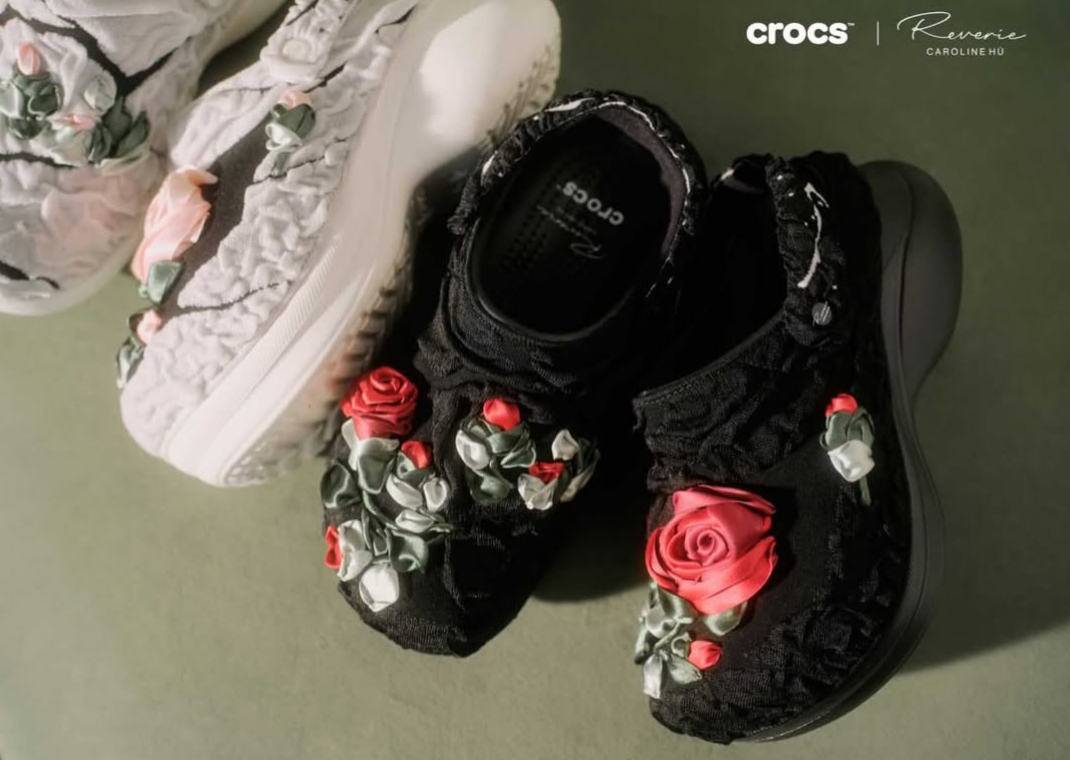 The Reverie by Caroline Hú x Crocs Bae Clog Pack Grows Roses from