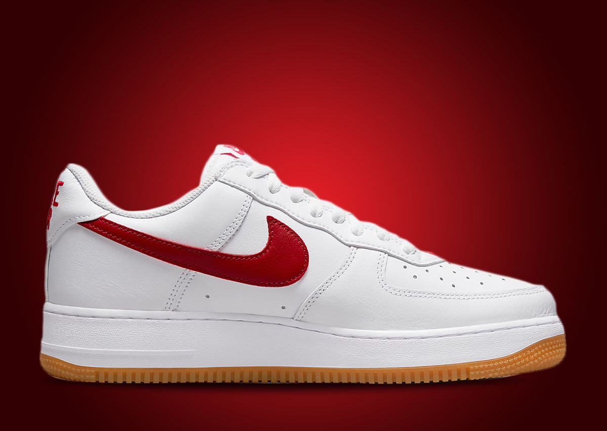 Air Force 1 High w Strap Red/Gum Bottom Mens NEW HOT SALE