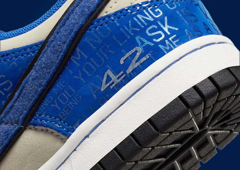 Nike Dunk Low Jackie Robinson Heel Details Up Close