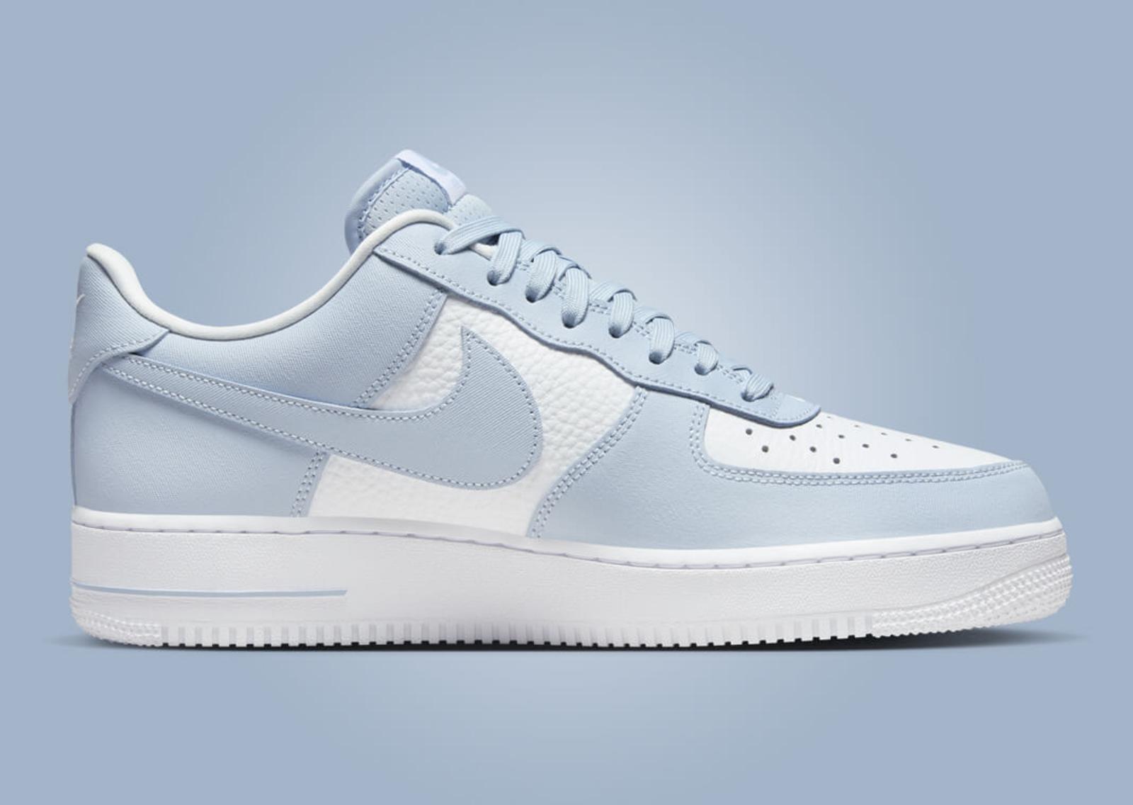 Nike Air Force 1 Low Canvas Light Armory Blue Medial