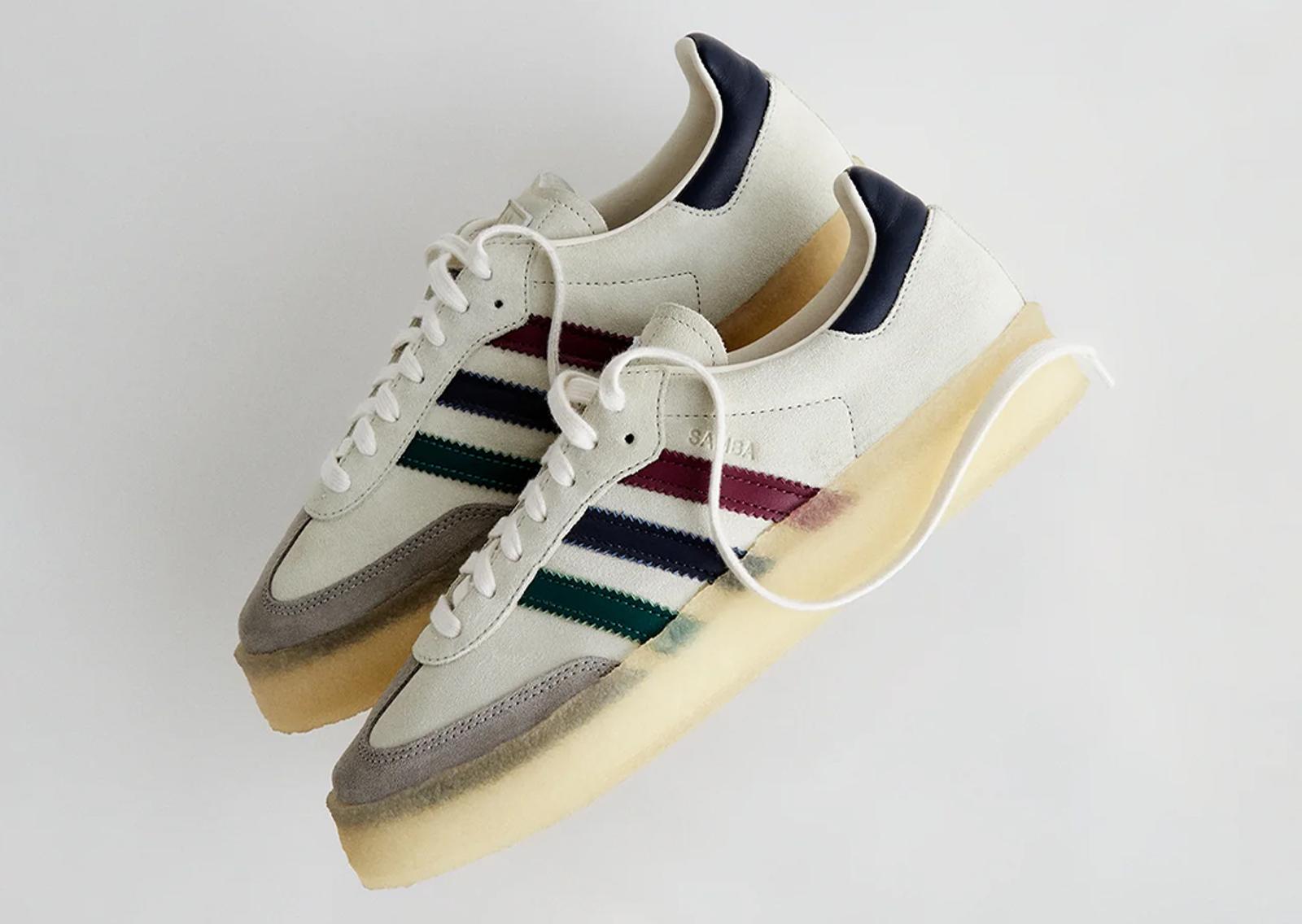 Clarks 8th Street by Ronnie Fieg x adidas Samba Kithmas Cream Multi Angle