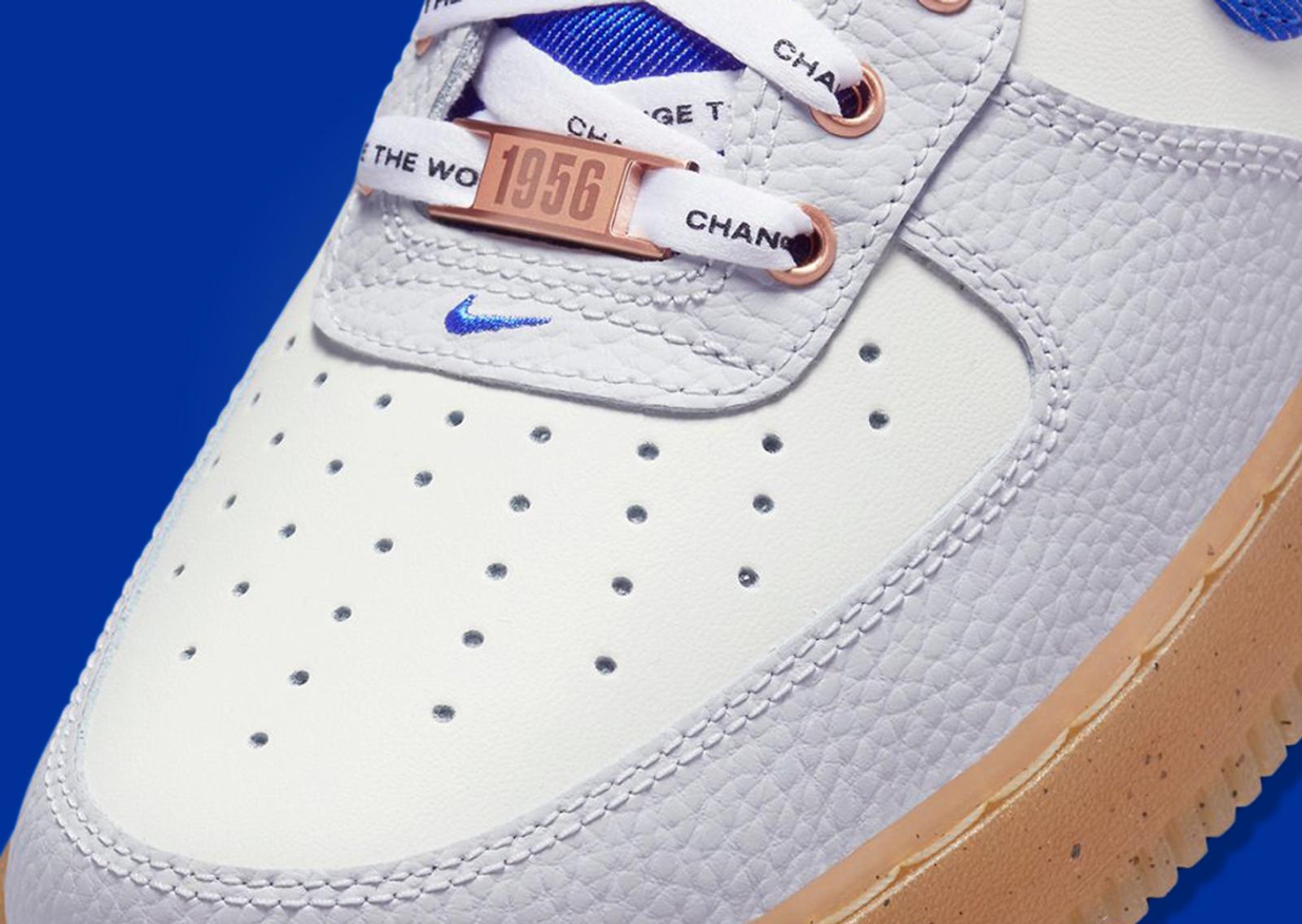 Nike Air Force 1 Low Jackie Robinson Toe Box Up Close