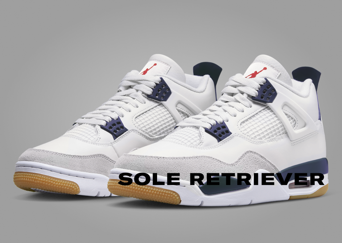 Nike SB x Air Jordan 4 Retro Summit White Navy