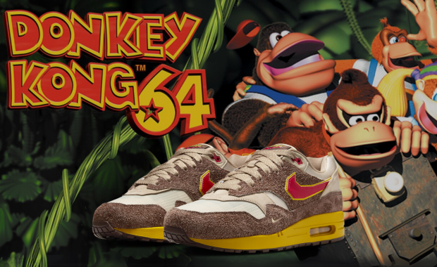 The Donkey Kong-inspired .SWOOSH x Nike Air Max 1 Big Head Origins Releases March 2025