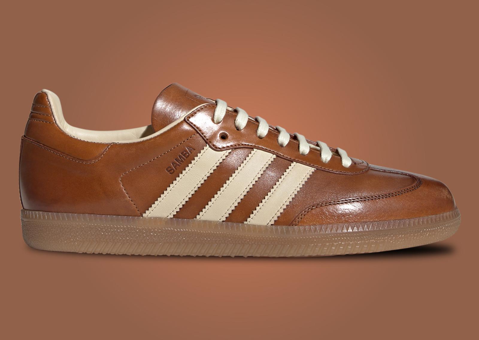 adidas Samba OG Made in Italy Vachetta Tan Lateral