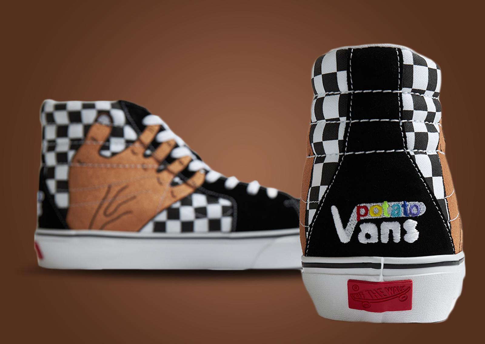 Vans Vault UA Sk8-Hi VR3 LX Imran Potato Checkerboard Heel Detail