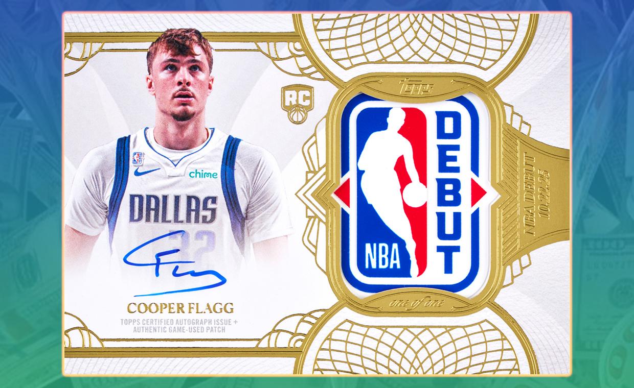 Cooper Flagg Topps Rookie Debut Patch Autograph Card