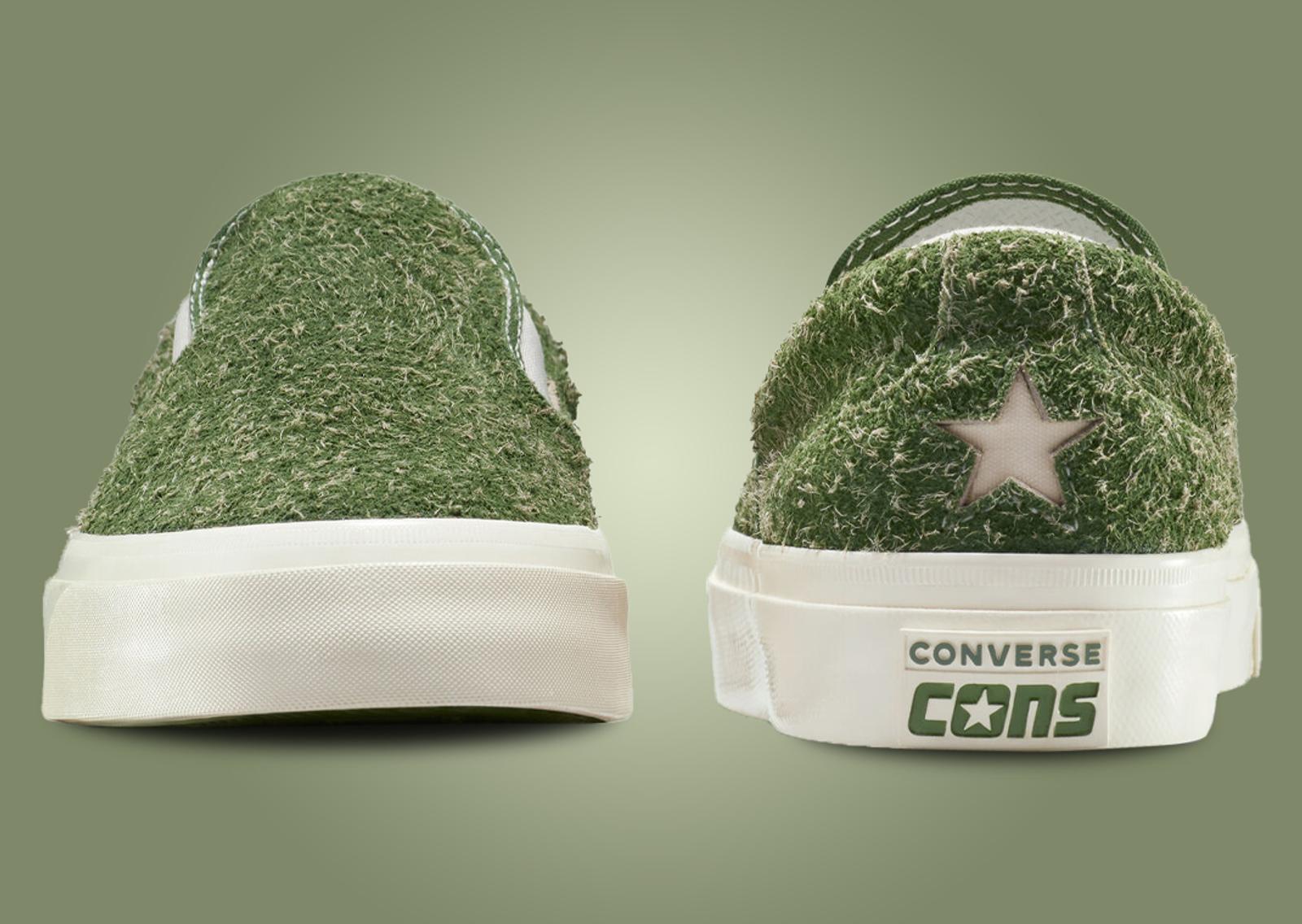 GOLF le FLEUR* x Converse One Star Slip Pro Forest Elf Toe and Heel