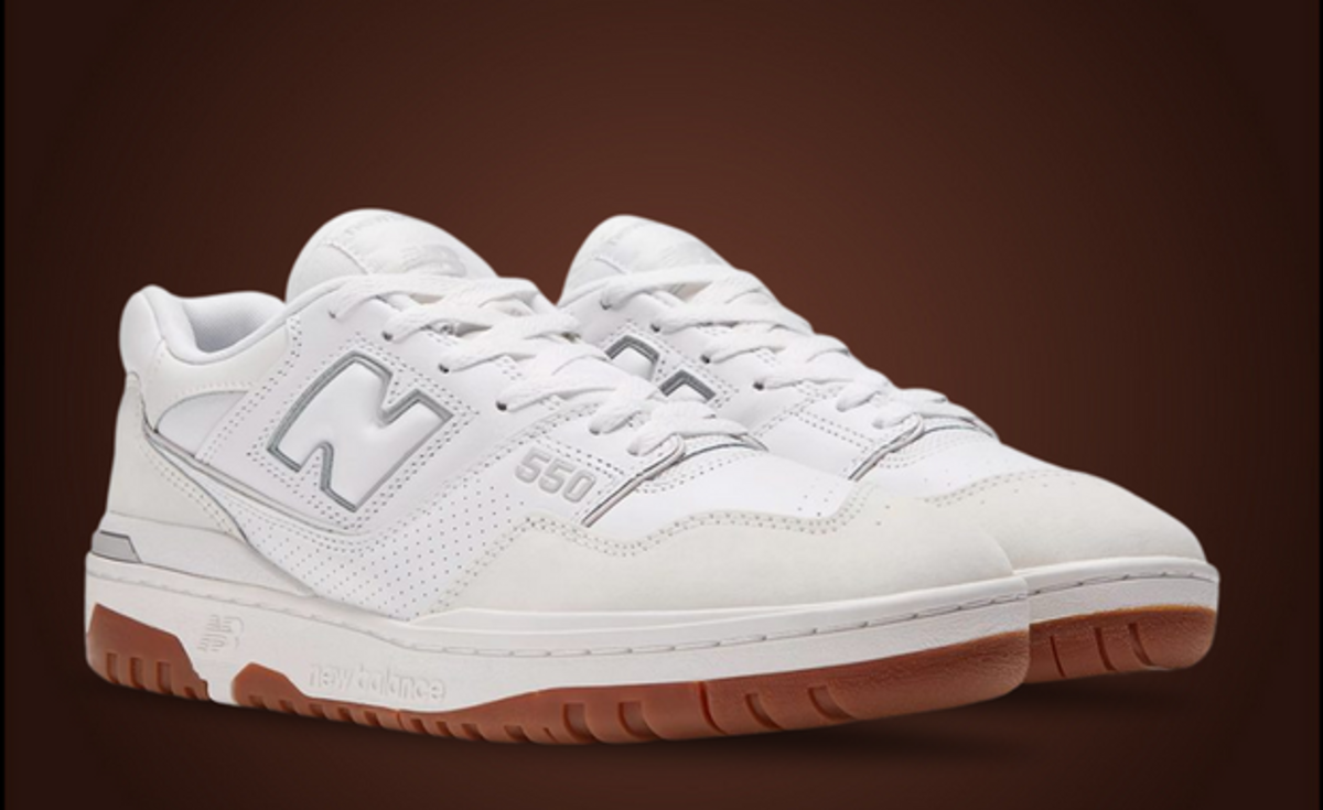 This New Balance 550 Is Finished Off With Gum Bottoms