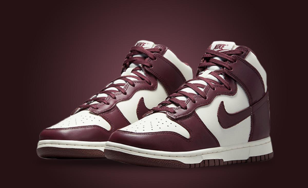The Women's Exclusive Nike Dunk High Burgundy Crush Releases November 22nd