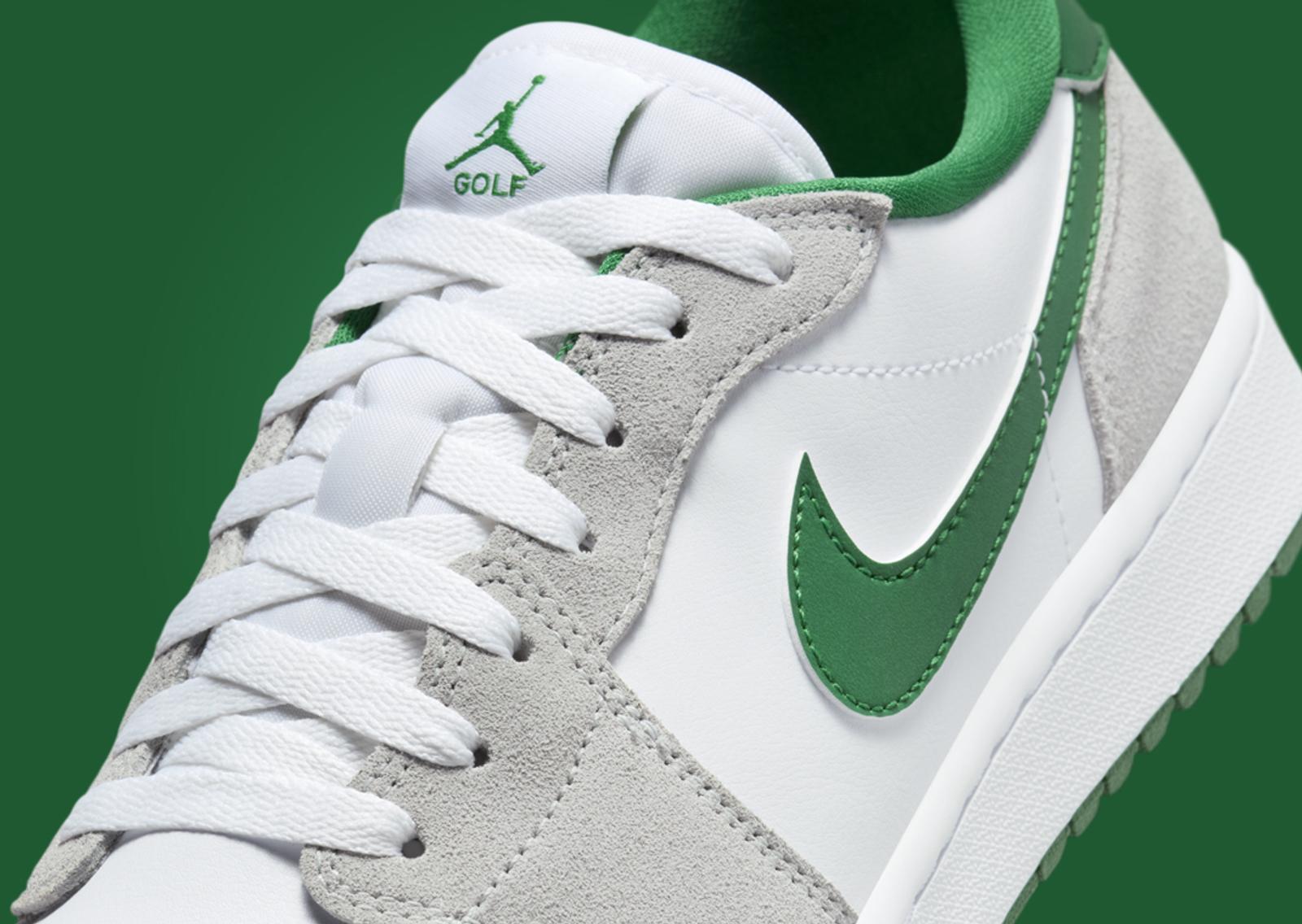 Air Jordan 1 Low Golf Pine Green Detail