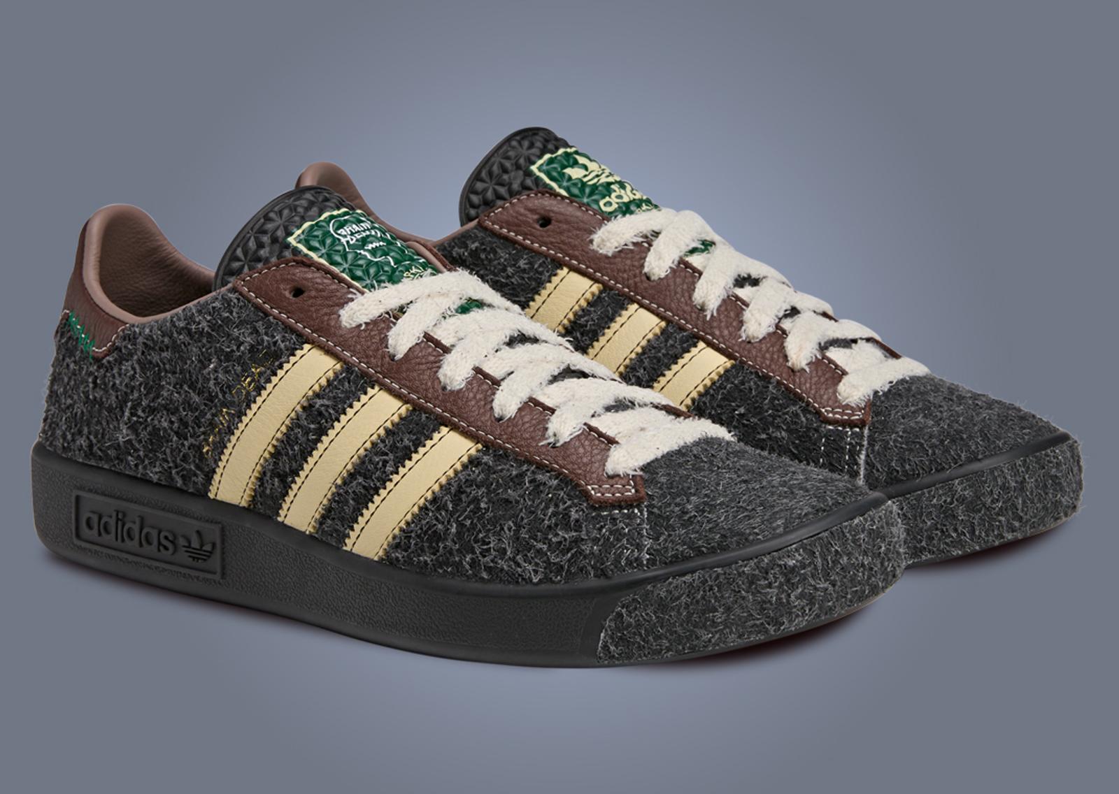 Brain Dead x adidas Forest Hills Core Black Angle