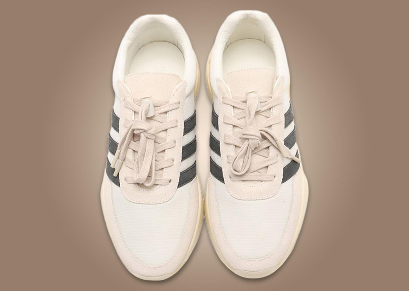 Fear Of God Athletics x adidas Los Angeles Runner Cream White Top Down