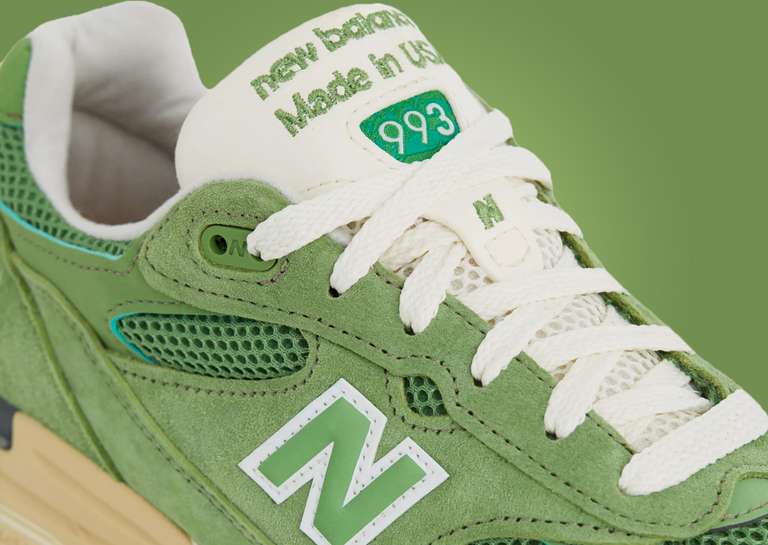 New Balance 993 Made in USA Chive Tongue