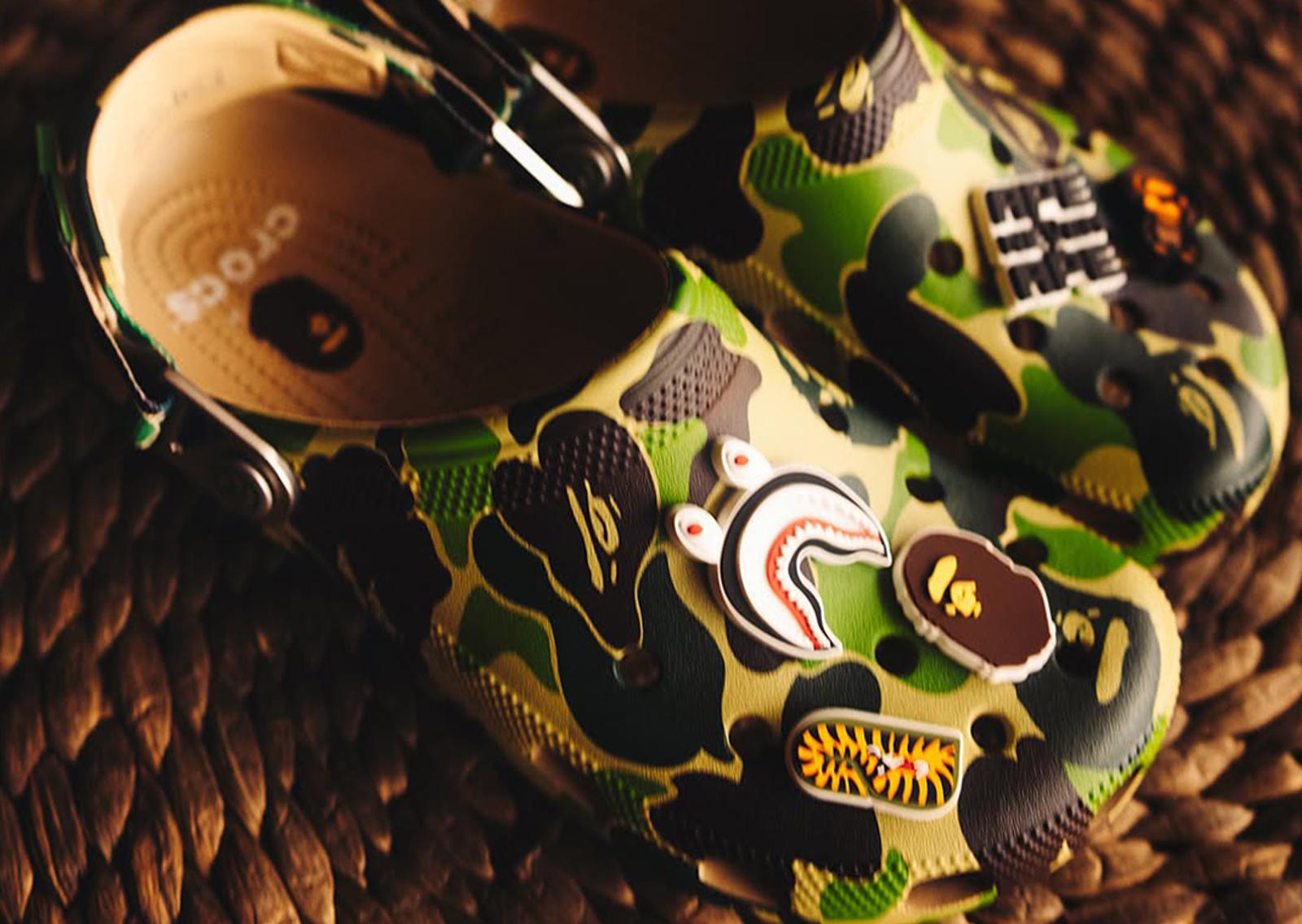 BAPE x Crocs Classic Clog ABC Camo Green