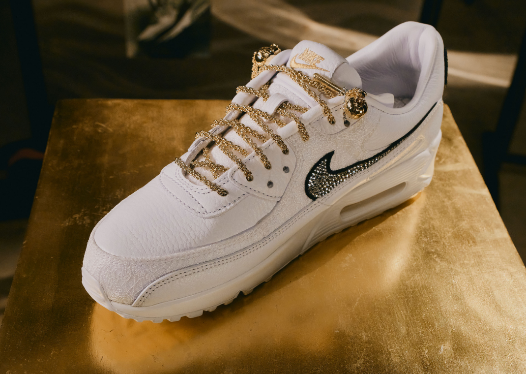 air force 1 pixel gold chain