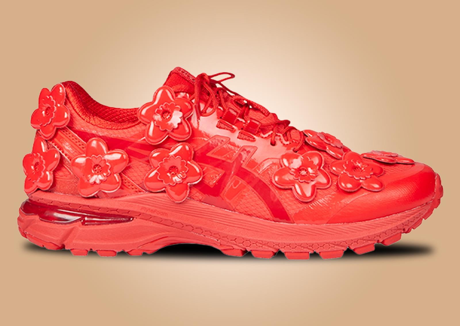 Cecile Bahnsen x Asics Gel-Terrain Red Lateral