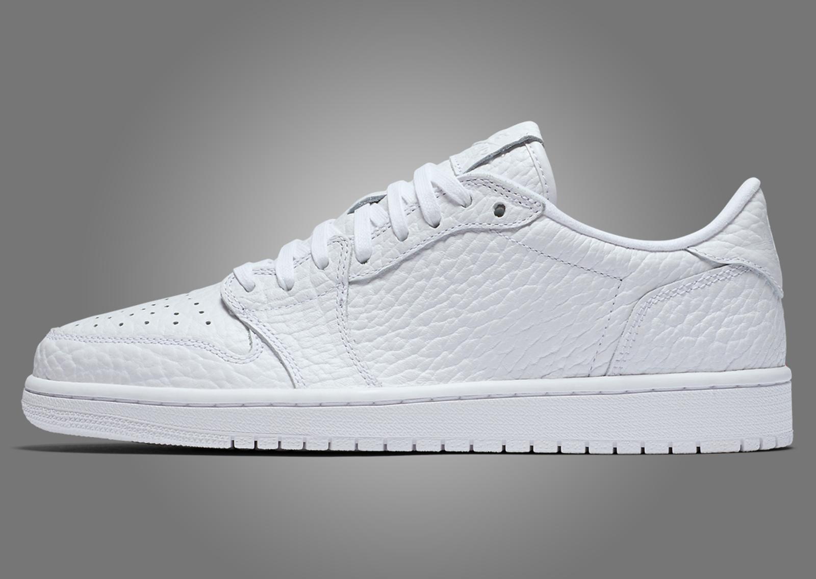 Air Jordan 1 Retro Low NS Triple White Lateral