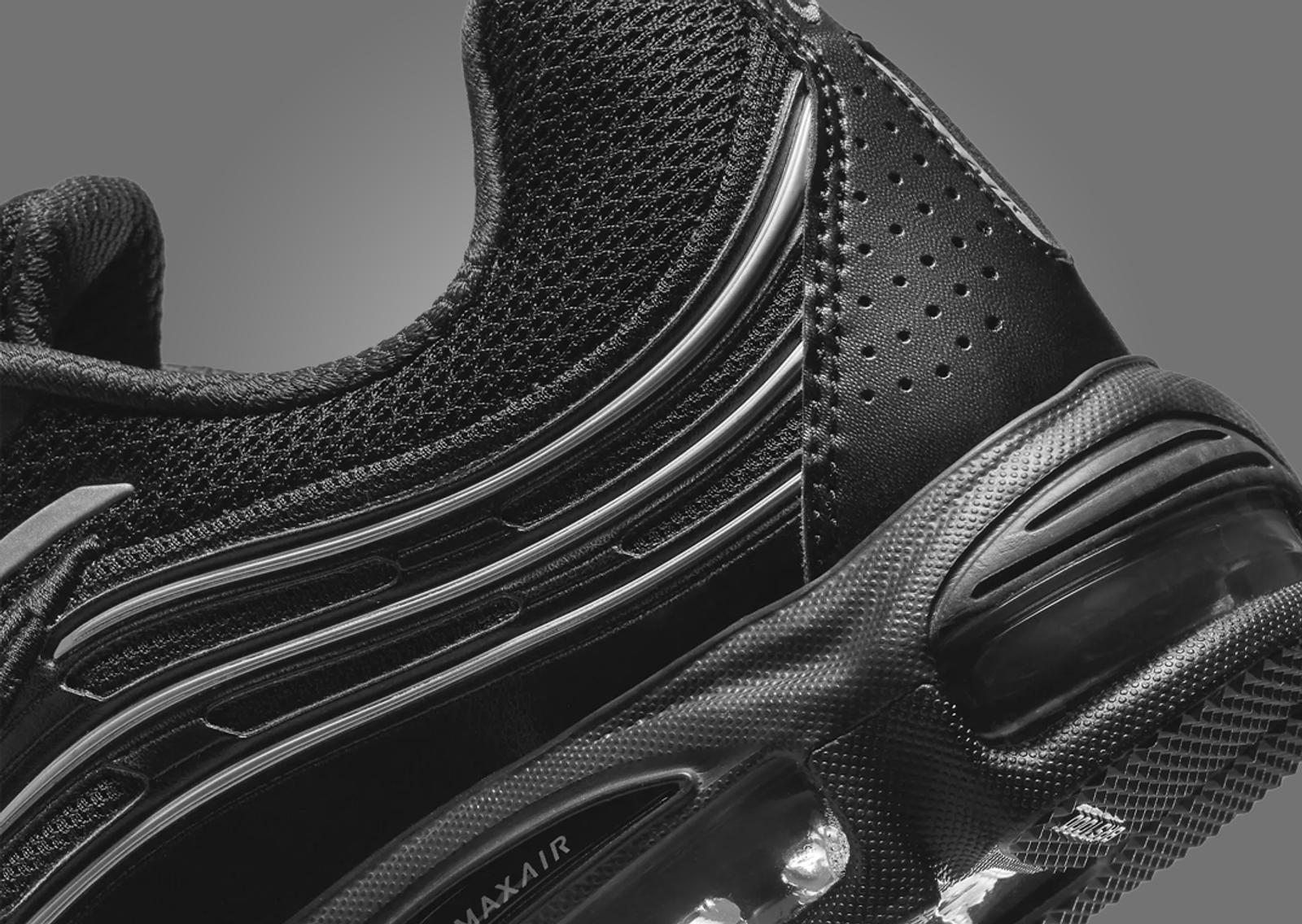 Nike Air Max TL 2.5 Black Metallic Silver Heel Detail