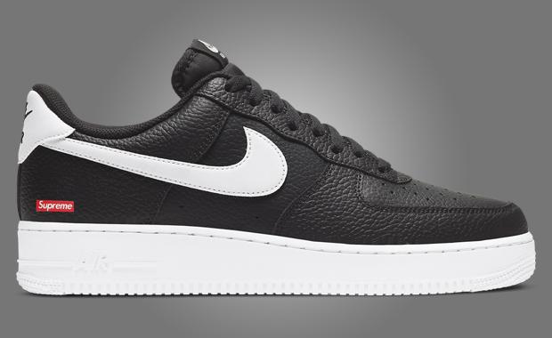 The Supreme x Nike Air Force 1 Low Black White Releases Fall 2025