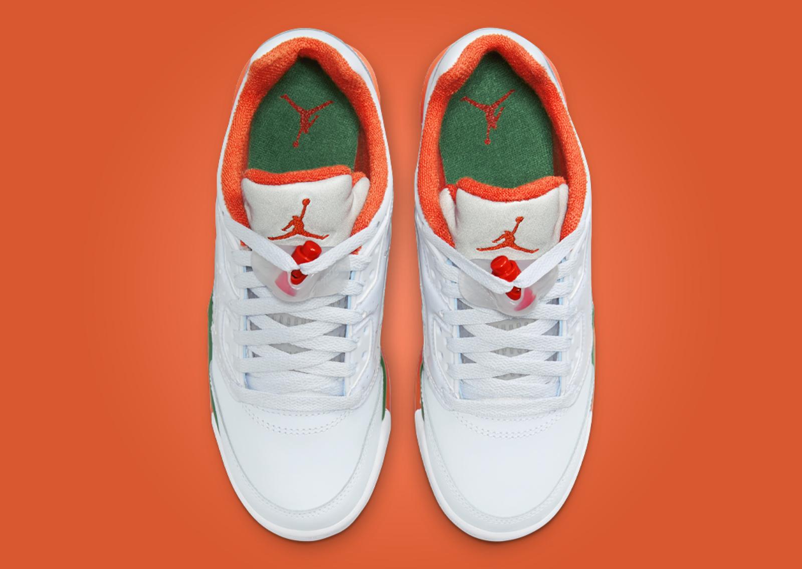 Air Jordan 5 Retro Low Hurricanes (GS) Top