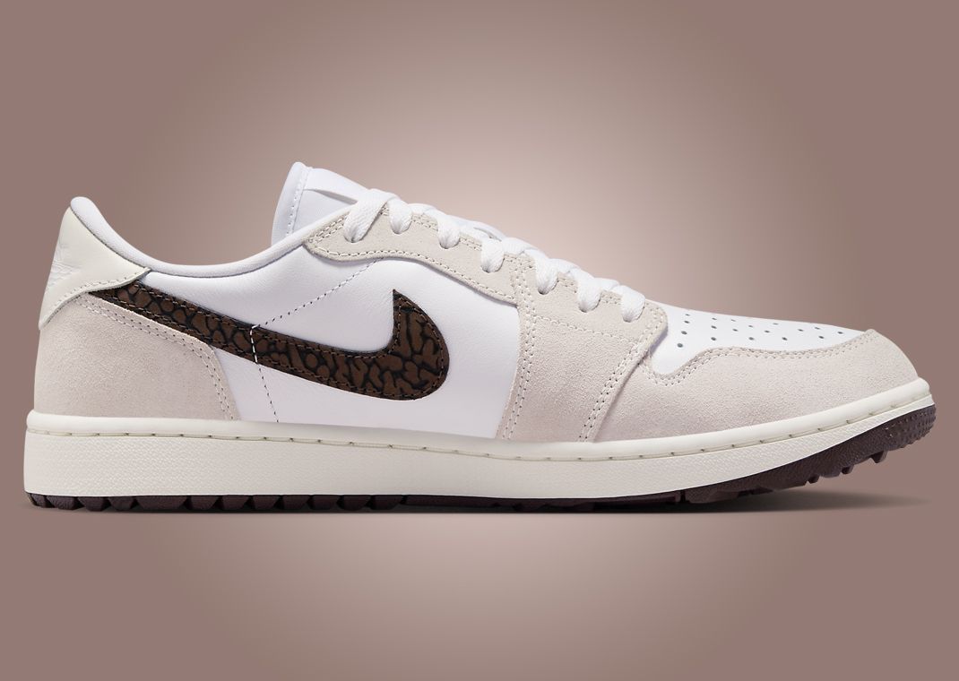 The Air Jordan 1 Low Golf Phantom Baroque Brown is Available Now