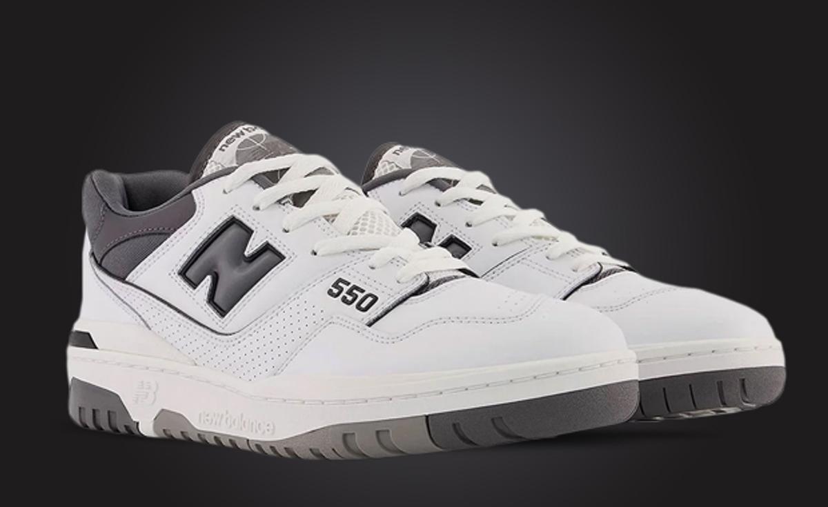 Grey and White Covers The New Balance 550