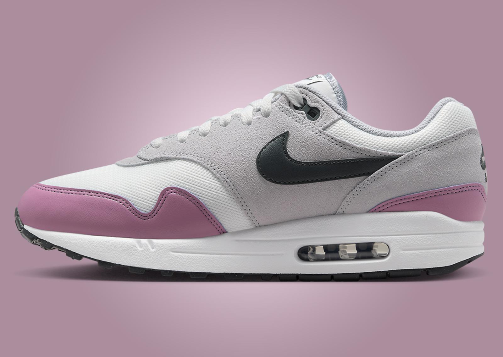 Nike Air Max 1 Summit White Wolf Grey Pink Medial