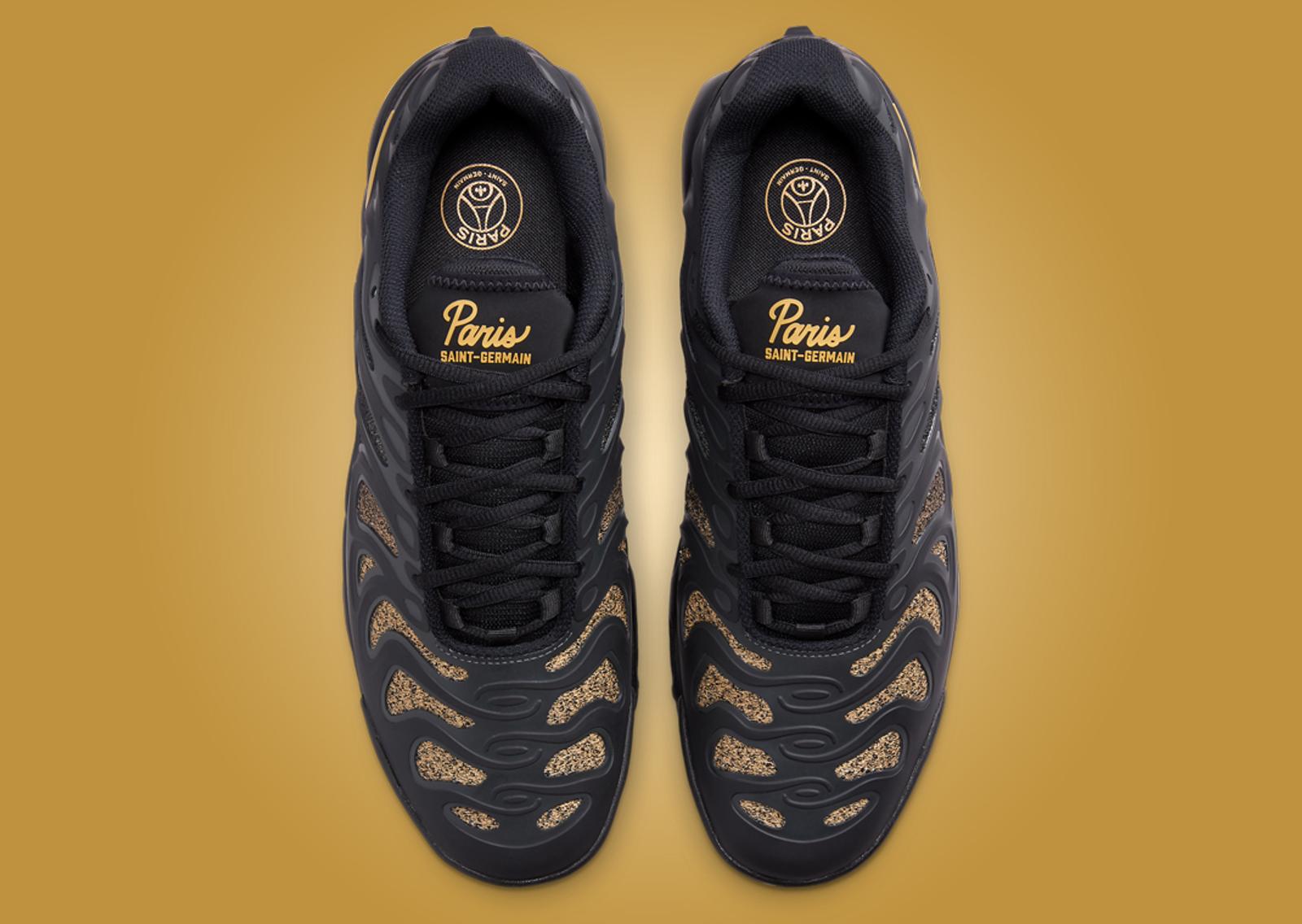 PSG x Nike Air Max Plus Drift Black Wheat Gold Top