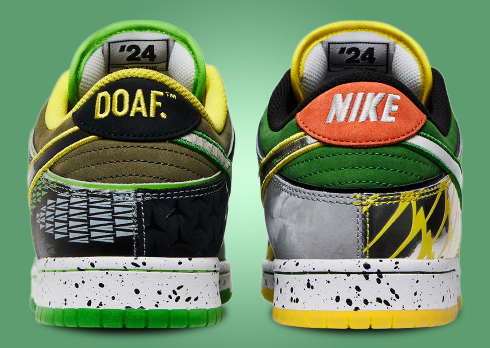 DOAF x Nike Dunk Low What The Ducks of a Feather Away Heel