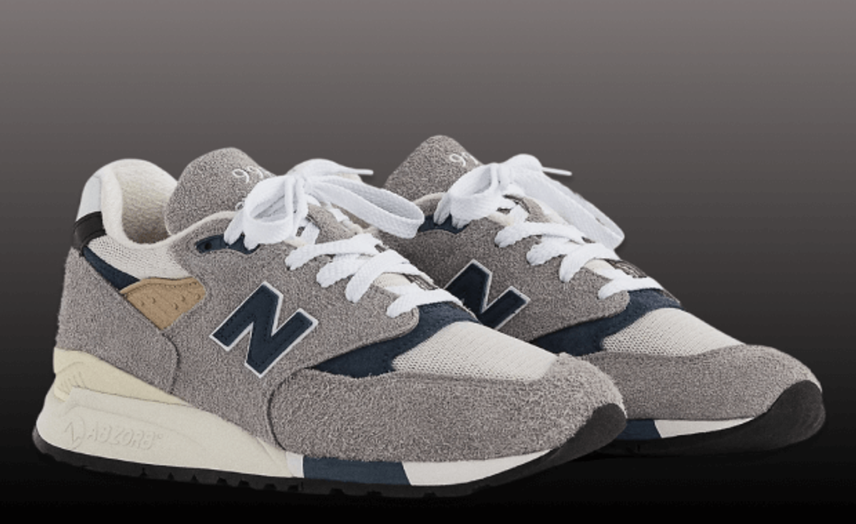 Official Look At The New Balance 998 Made In USA By Teddy Santis Grey Navy
