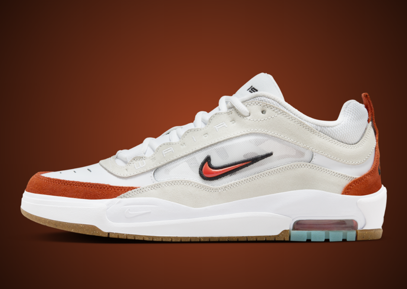 Nike SB Air Max Ishod White Orange Lateral