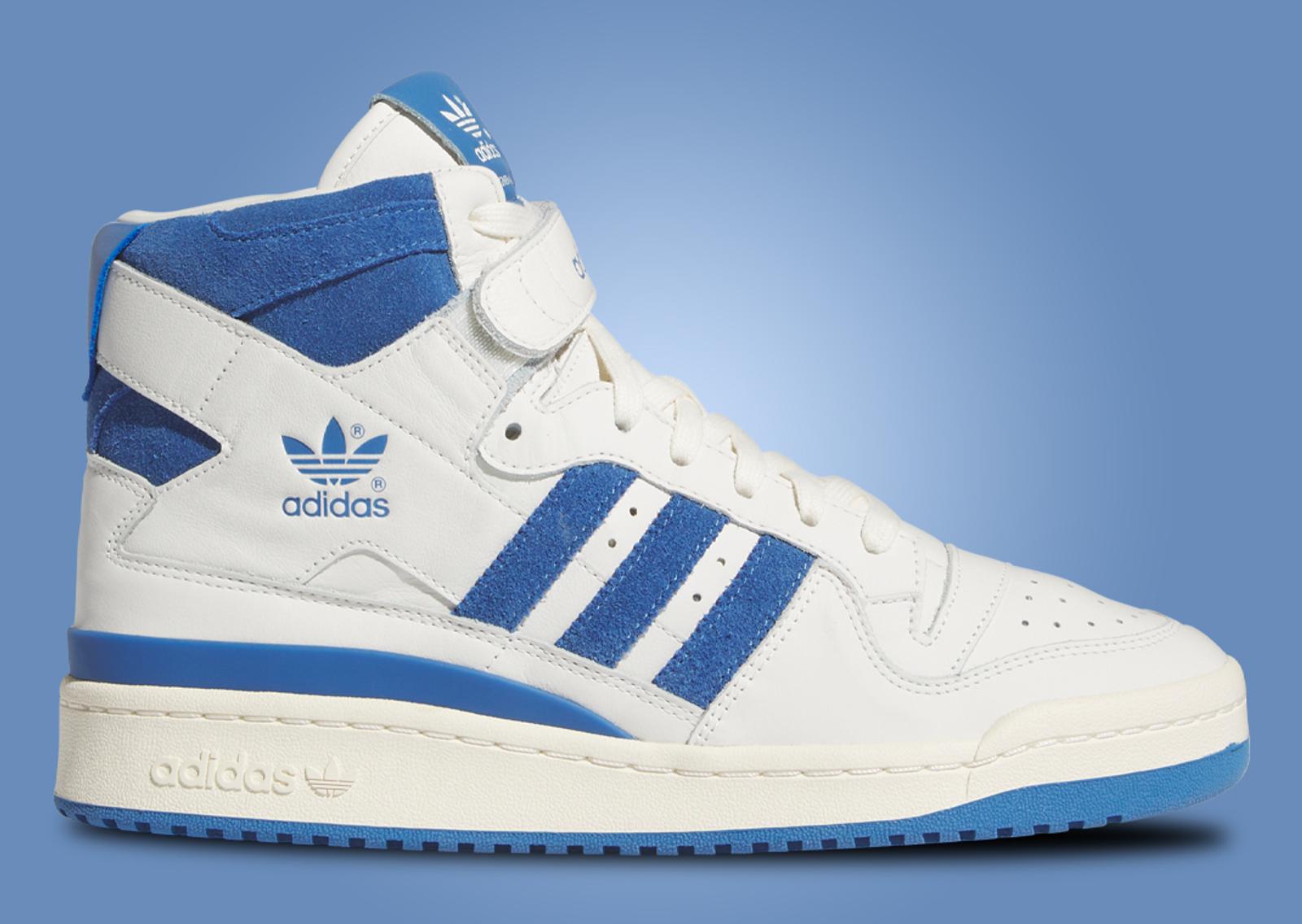 adidas Forum 84 High Cloud White Trace Royal Lateral