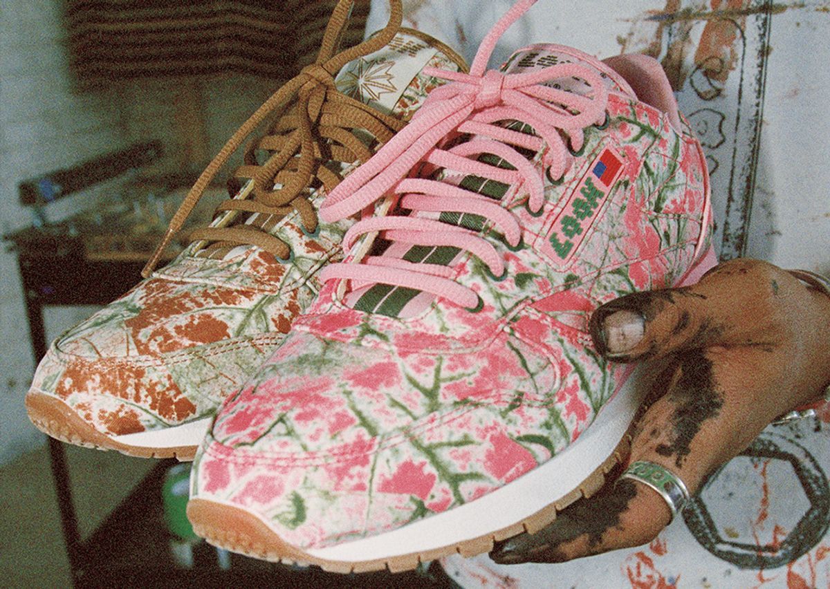 Reebok classic pink camo Clearance