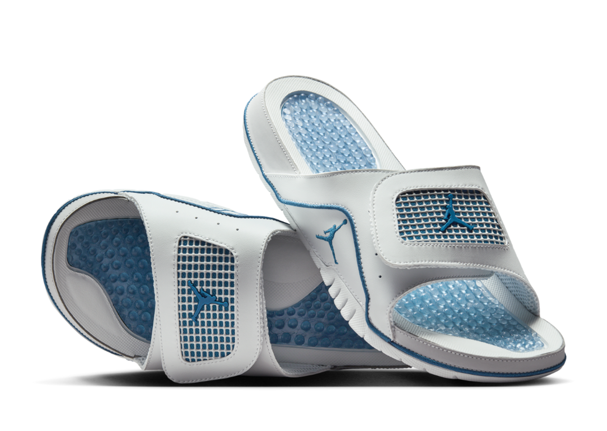 Jordan Hydro 4 Retro Slides White Industrial Blue