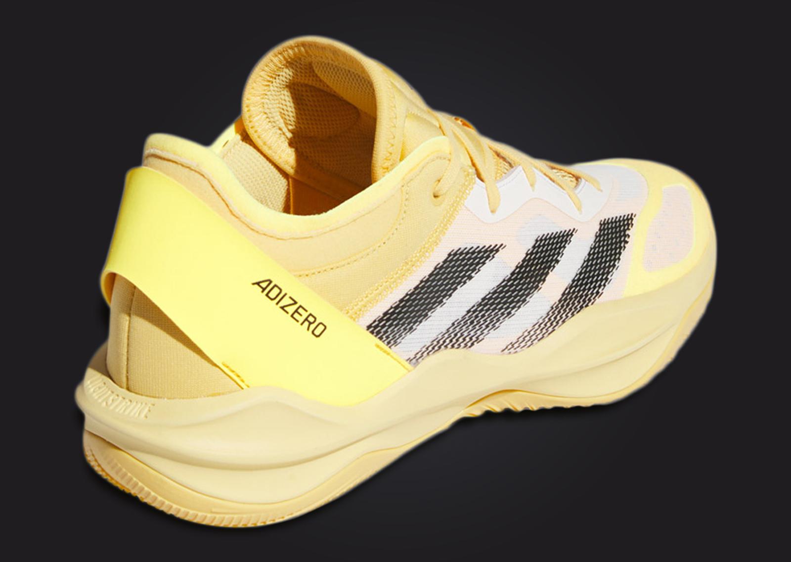 adidas Adizero Select 2.0 Yellow Heel Angle