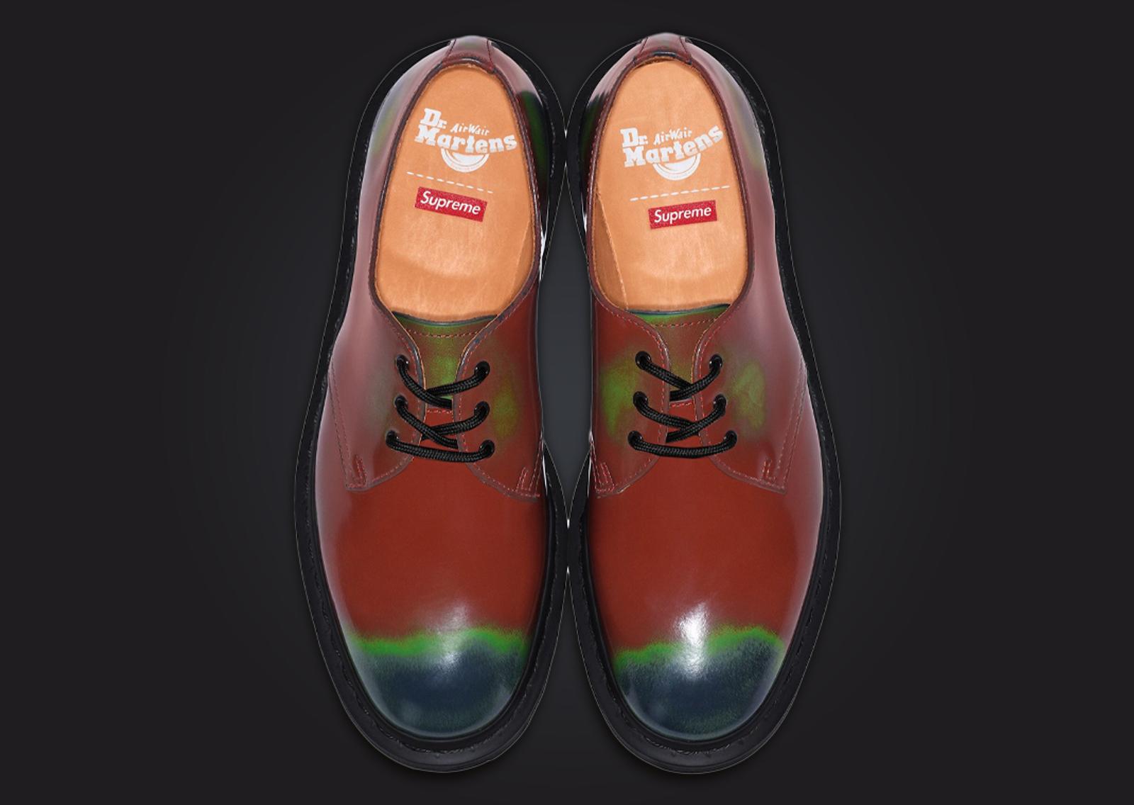 Supreme x Dr. Martens 1461 3-Eye Shoe Wear Away MultiTop