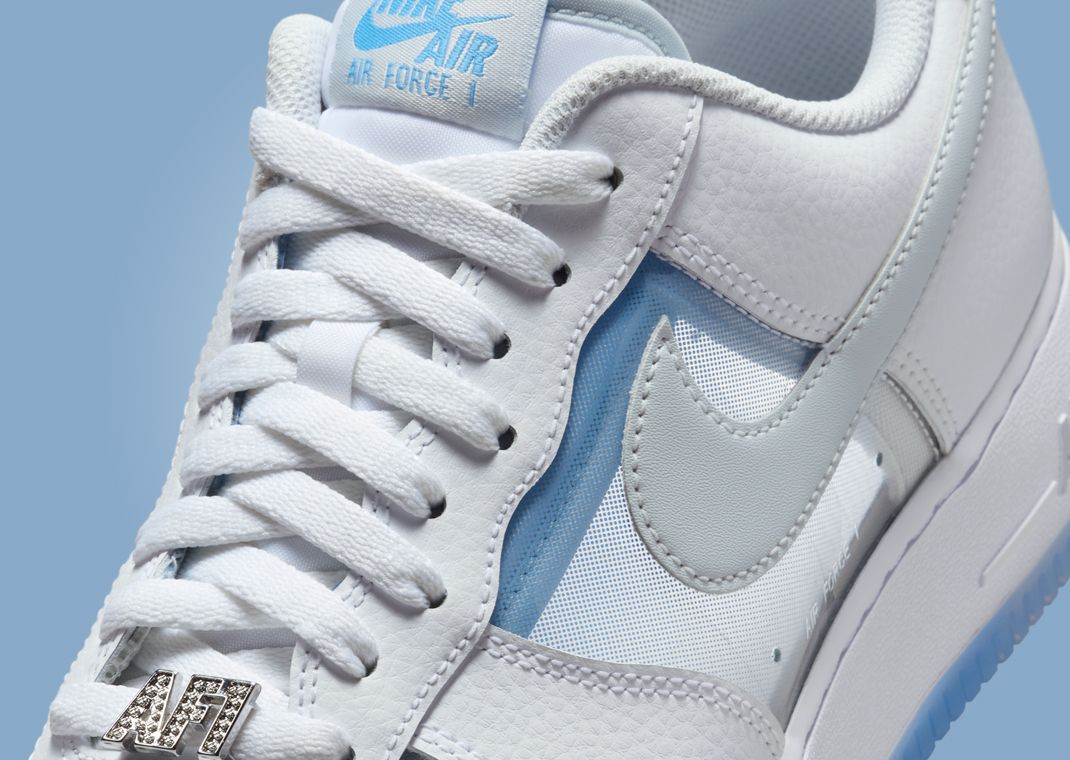 The Nike Air Force 1 Low Translucent White University Blue