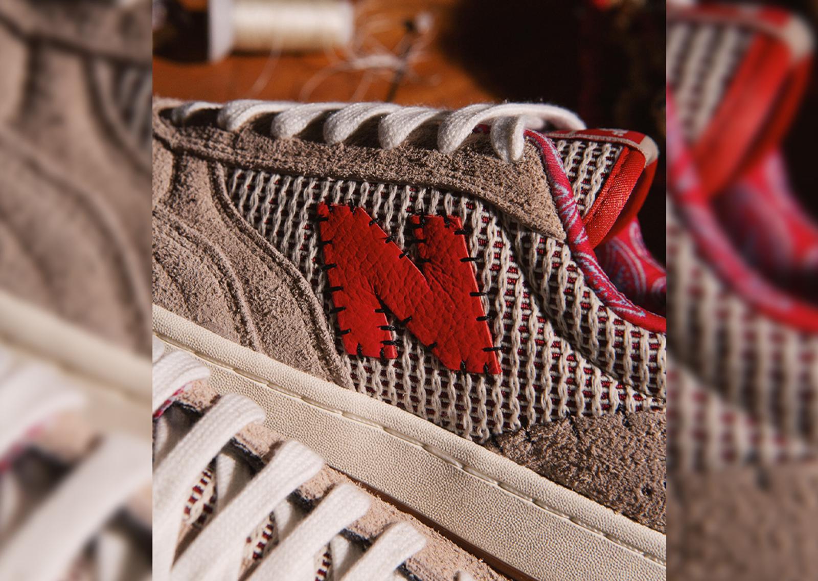 Rukus x New Balance Numeric 440 Voodoo Doll "N" Logo Close-Up