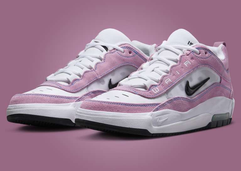 Nike SB Air Max Ishod Pink White Angle