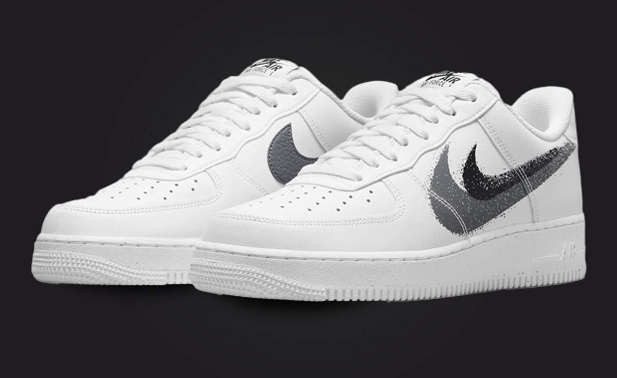 Spray Painted Nike Swooshes Dress This Air Force 1 Low