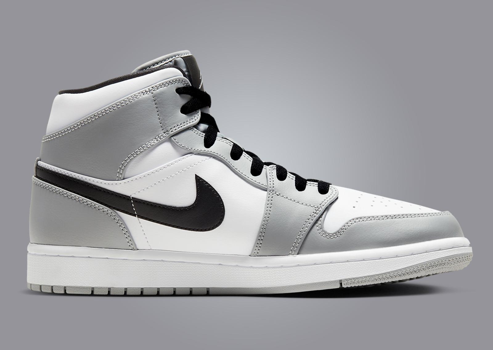 Air Jordan 1 Mid Light Smoke Grey Medial