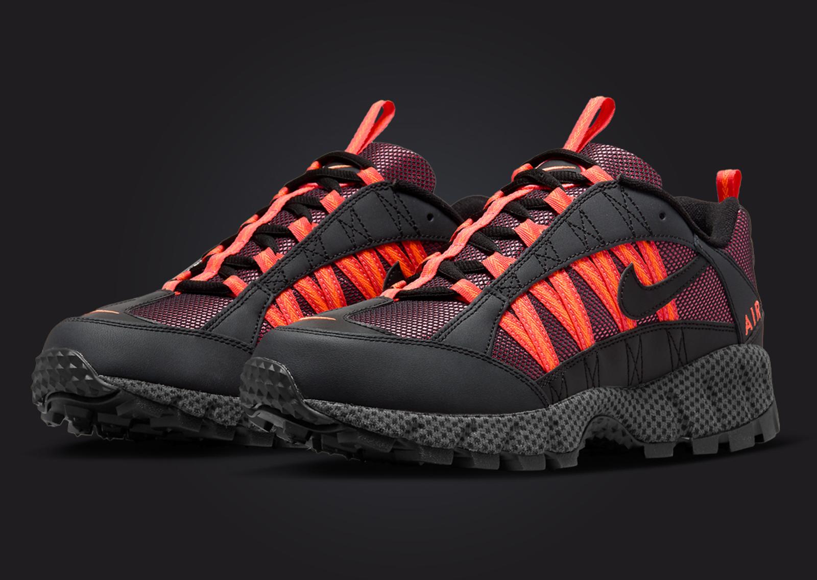 Nike Air Humara Black Bright Crimson Angle