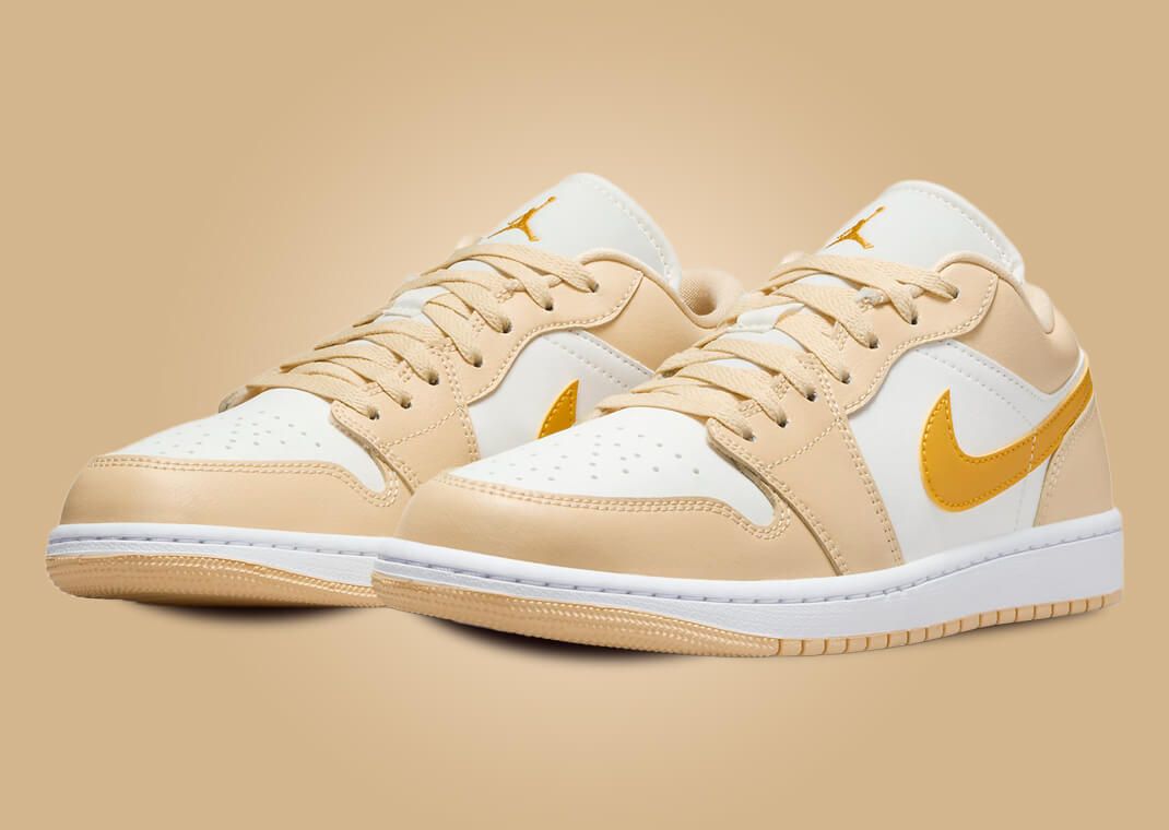 The Air Jordan 1 Low Pale Vanilla Yellow Ochre Releases March 2024