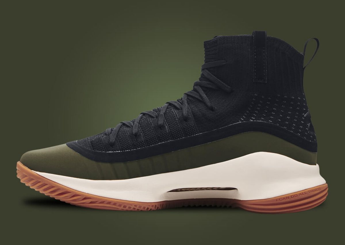 The Under Armour Curry 4 Retro Black Olive Releases August 11