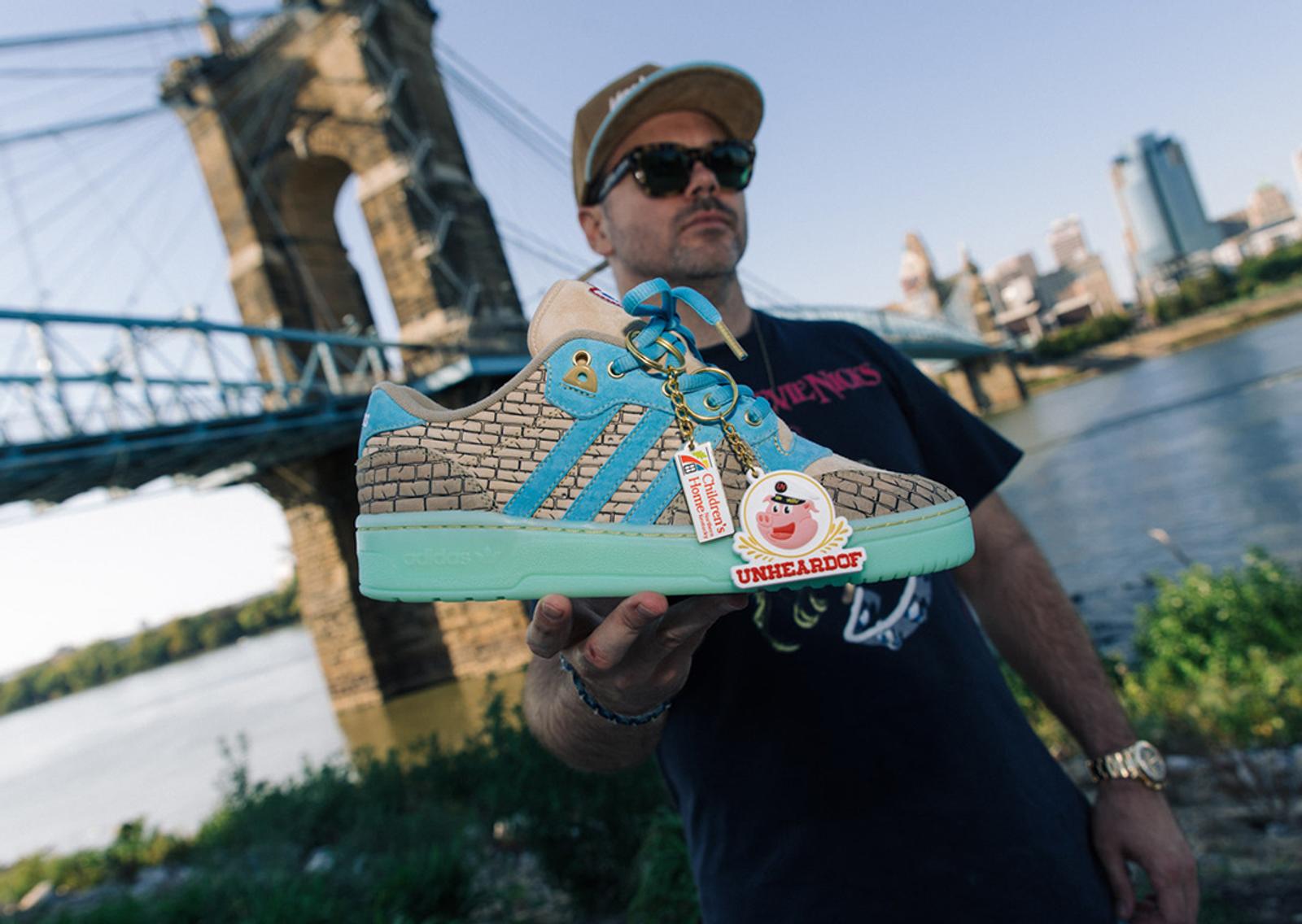 Unheardof x adidas Rivalry Low Building Bridges In-hand