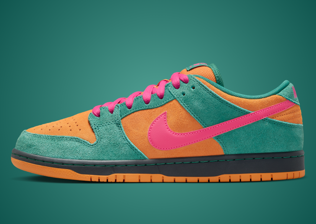 Nike SB Goes Bright on this Green Noise SB Dunk Low