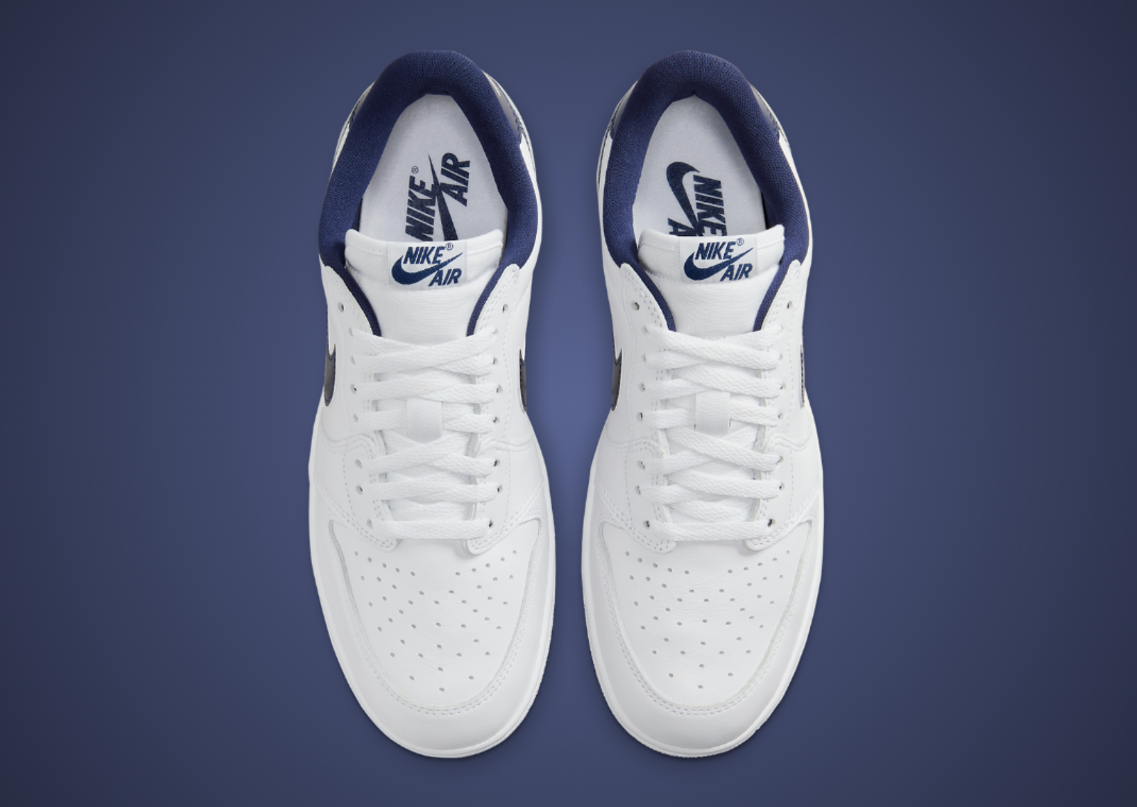 Air Jordan 1 Low 85 Metallic Navy Top